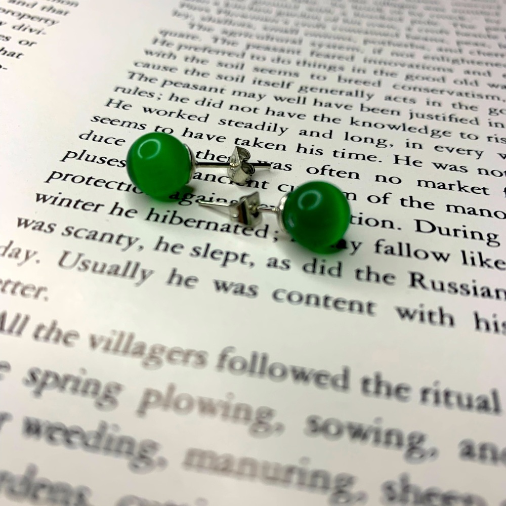 Jade studs